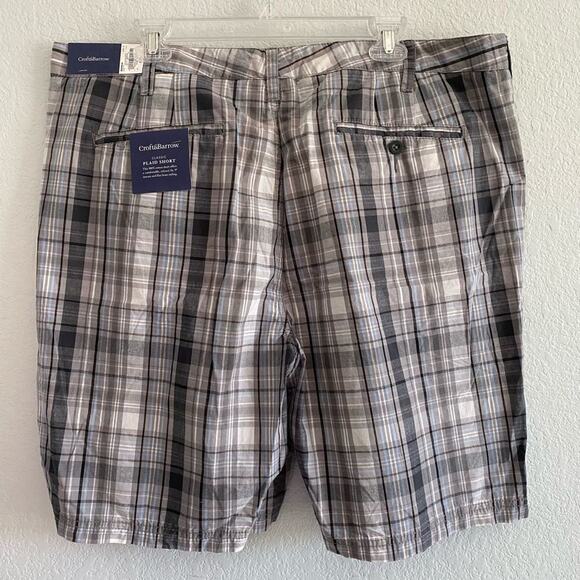 Croft & Barrow Gray Plaid Mens Shorts Size 40 NWT - Picture 6 of 6